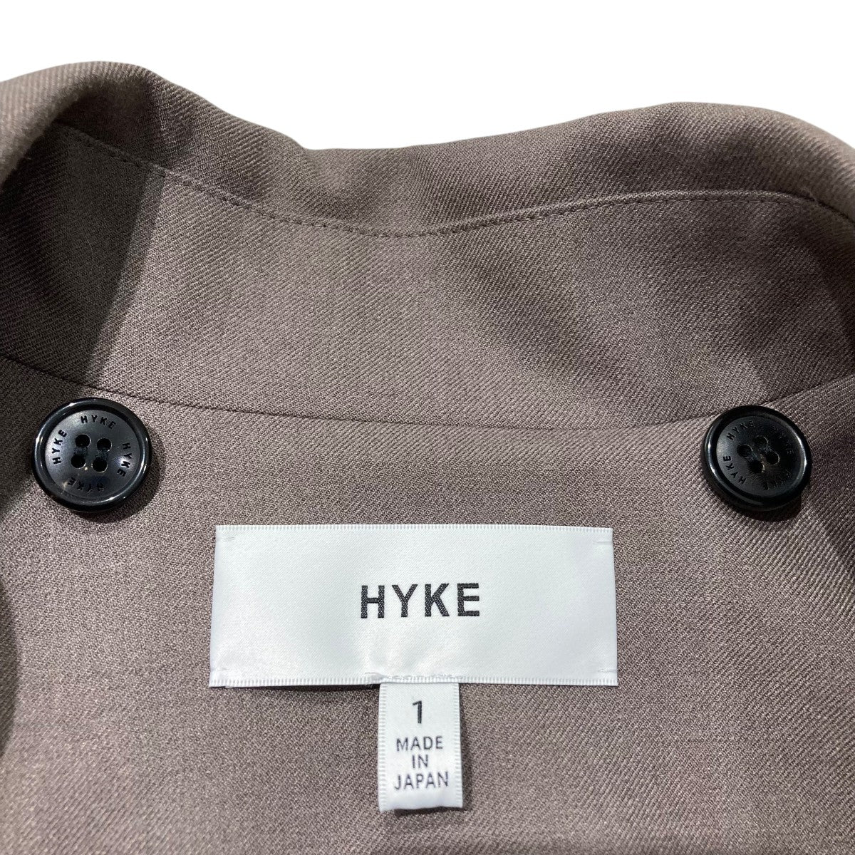 HYKE(ハイク) WOOL TRENCH COATトレンチコート192-17207 192-17207