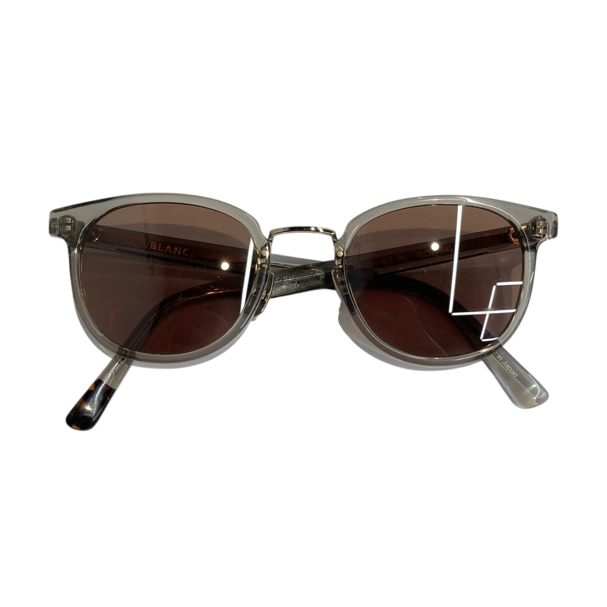 BLANC ブラン サングラス ヘキサゴン メタルフレーム ベッコウ B0019 BLANC(ブラン) ヘキサゴンサングラスB0019 B0019 ブラウン｜【公式