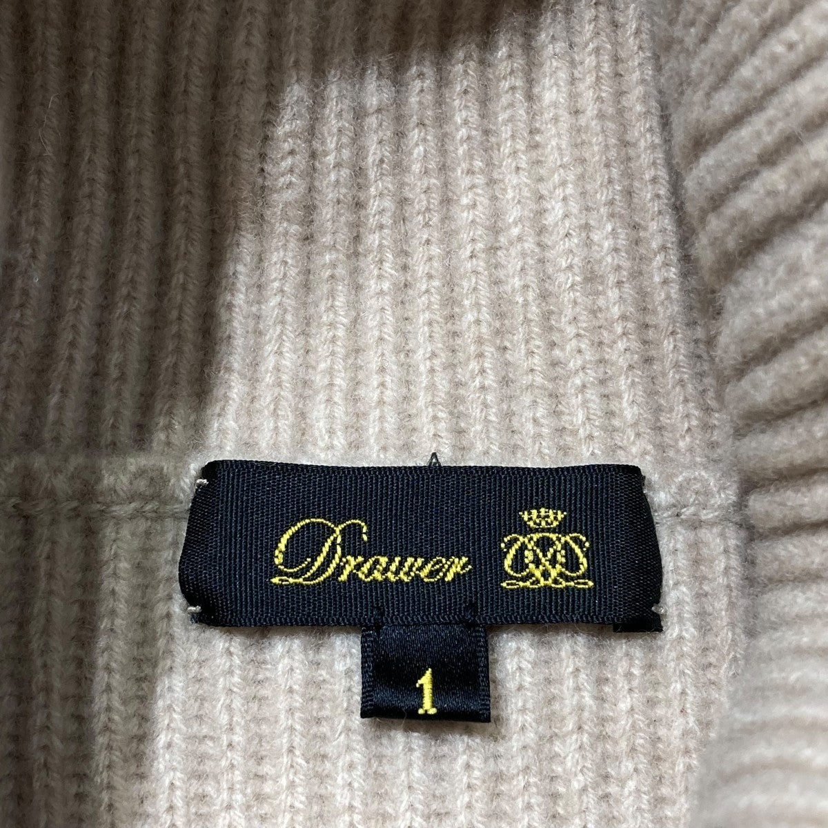 Drawer 9G畦編みタートルネックニット6513-105-0923 古着・中古-6枚目のアイテム画像