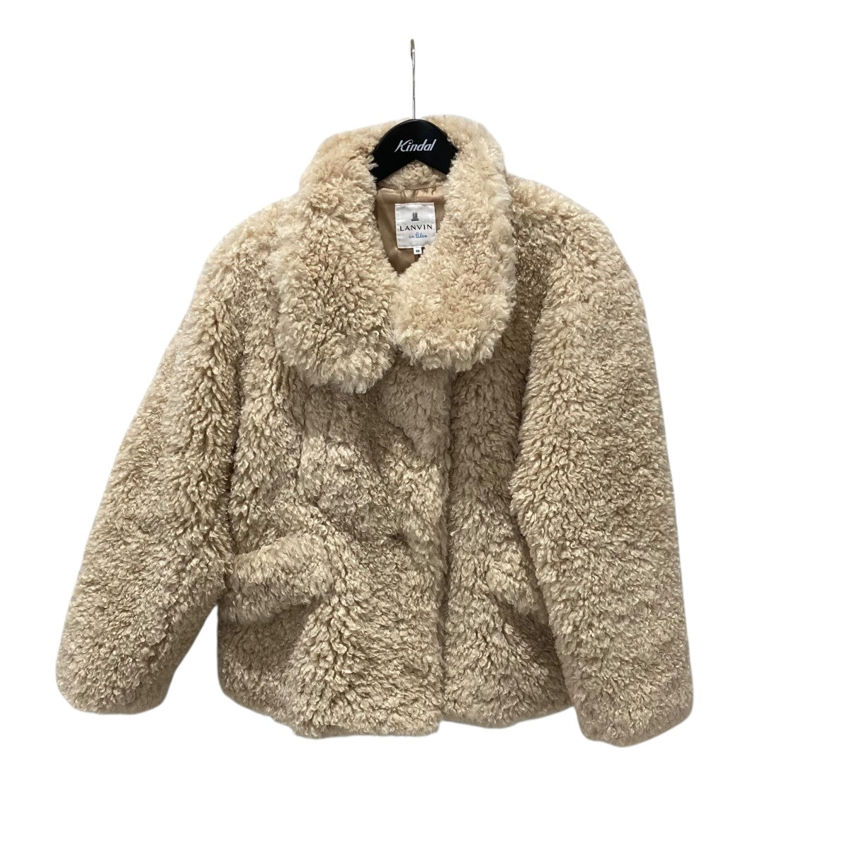 LANVIN 毛皮 ファーコート ランバンオンブルー コート ファー ブラック