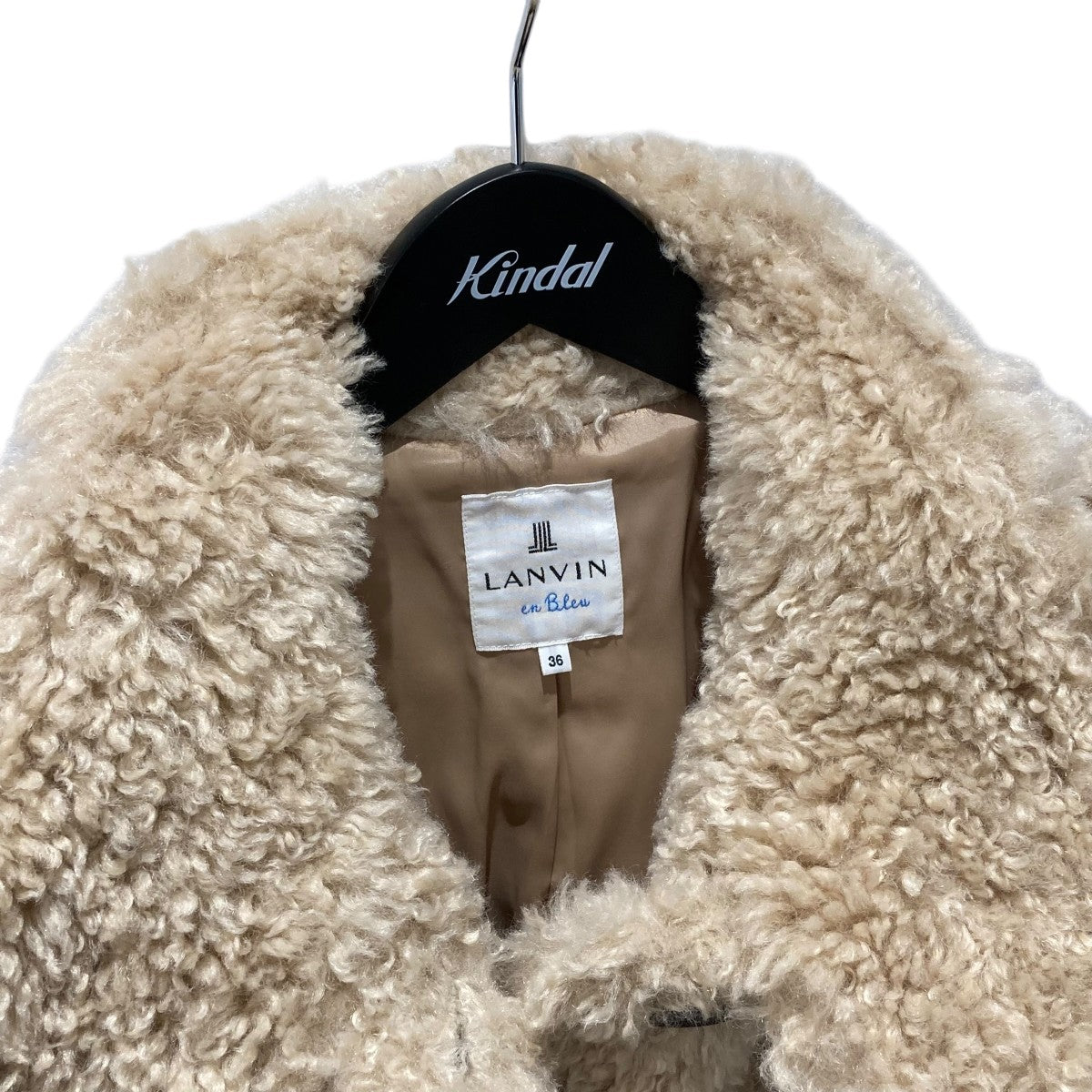 LANVIN en Bleu(ランバンオンブルー) フェイクファーコート3406107