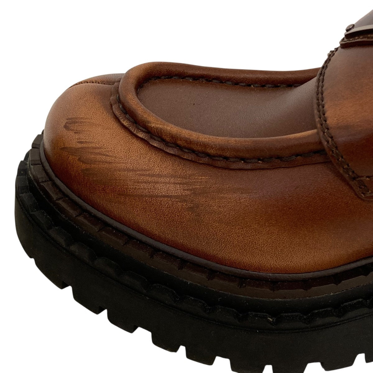PRADA ブラッシュドレザーローファー 古着・中古-7枚目のアイテム画像
