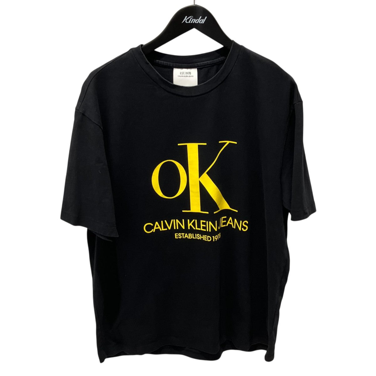 Calvin Klein Jeans ロゴオーバーサイズTEETシャツ 古着・中古-1枚目のアイテム画像