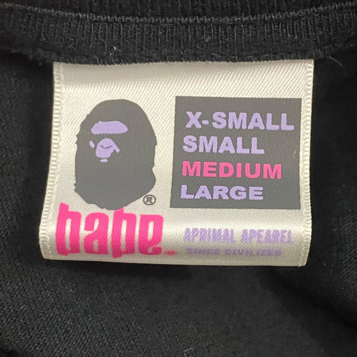 BAPE BY A BATHING APE スワロフスキーカレッジロゴTシャツTシャツ 古着・中古-5枚目のアイテム画像