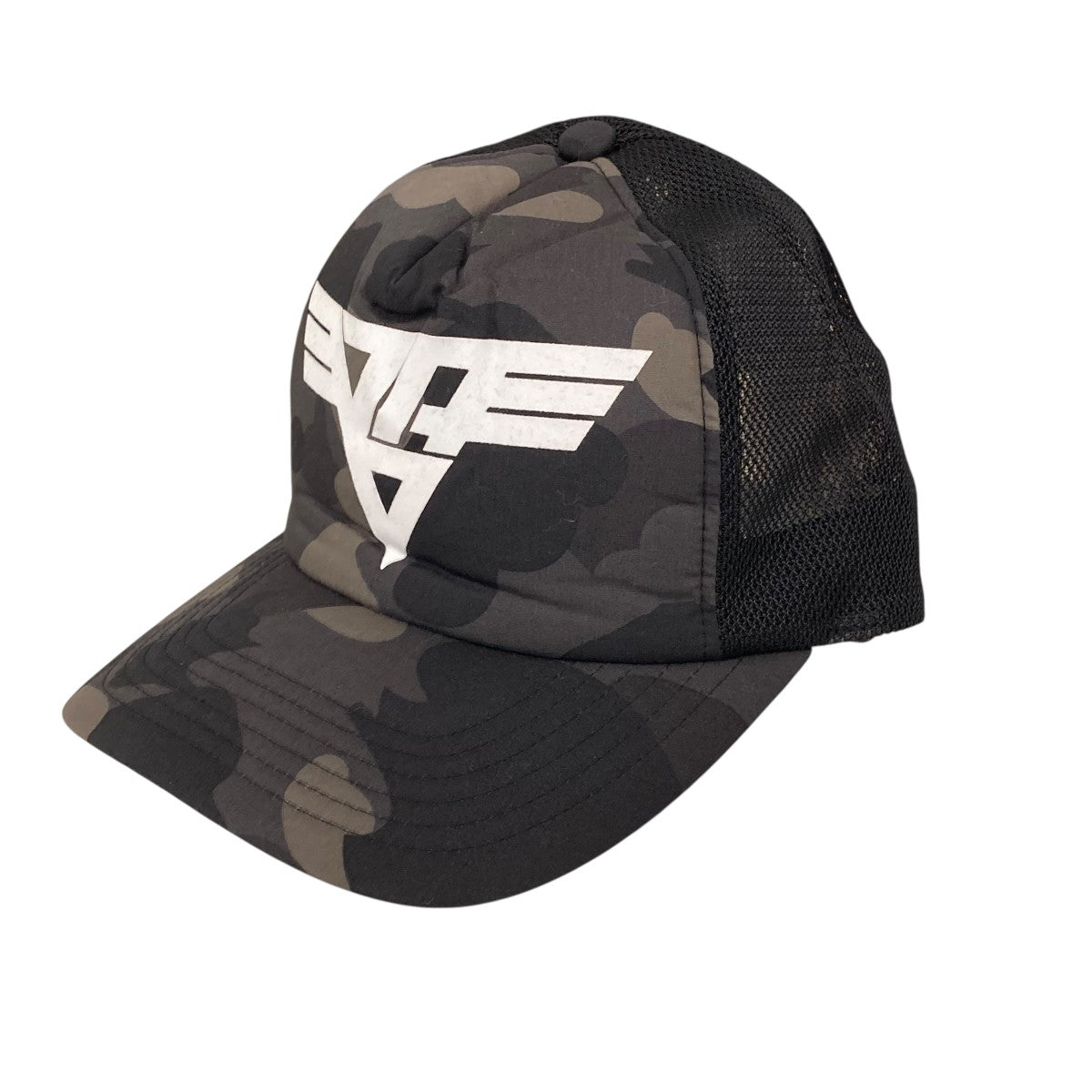 A BATHING APE 07年 BLACK CAMO WING LOGOメッシュキャップ 古着・中古-1枚目のアイテム画像