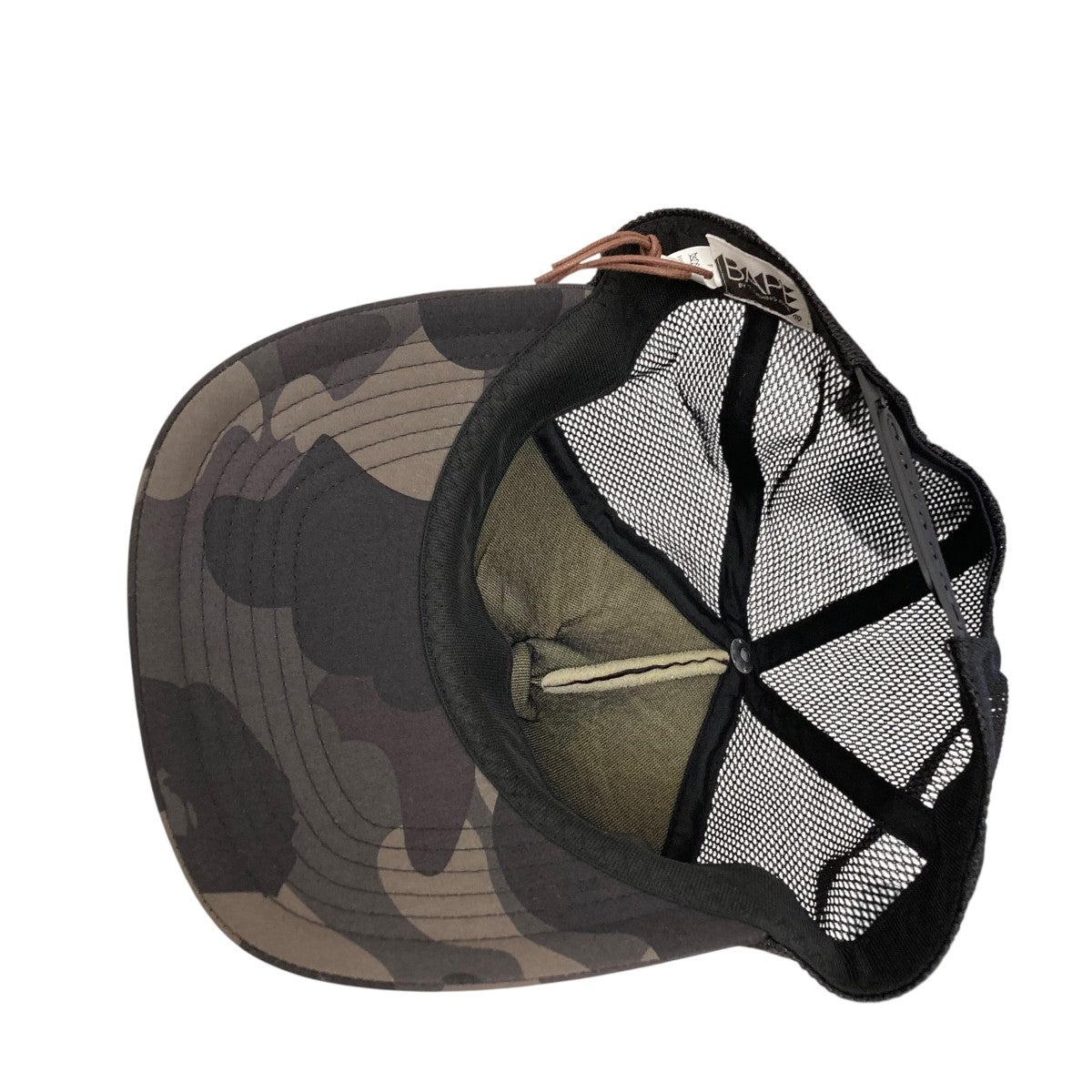 A BATHING APE 07年 BLACK CAMO WING LOGOメッシュキャップ 古着・中古-4枚目のアイテム画像