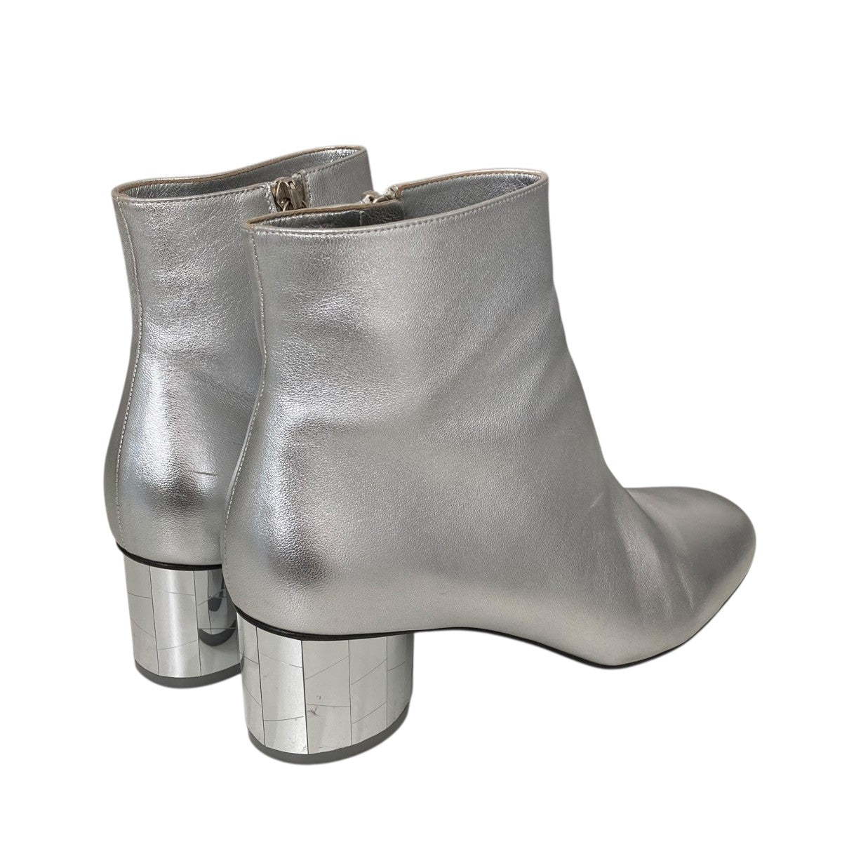 Salvatore Ferragamo Florrieミラーショートブーツ 古着・中古-2枚目のアイテム画像
