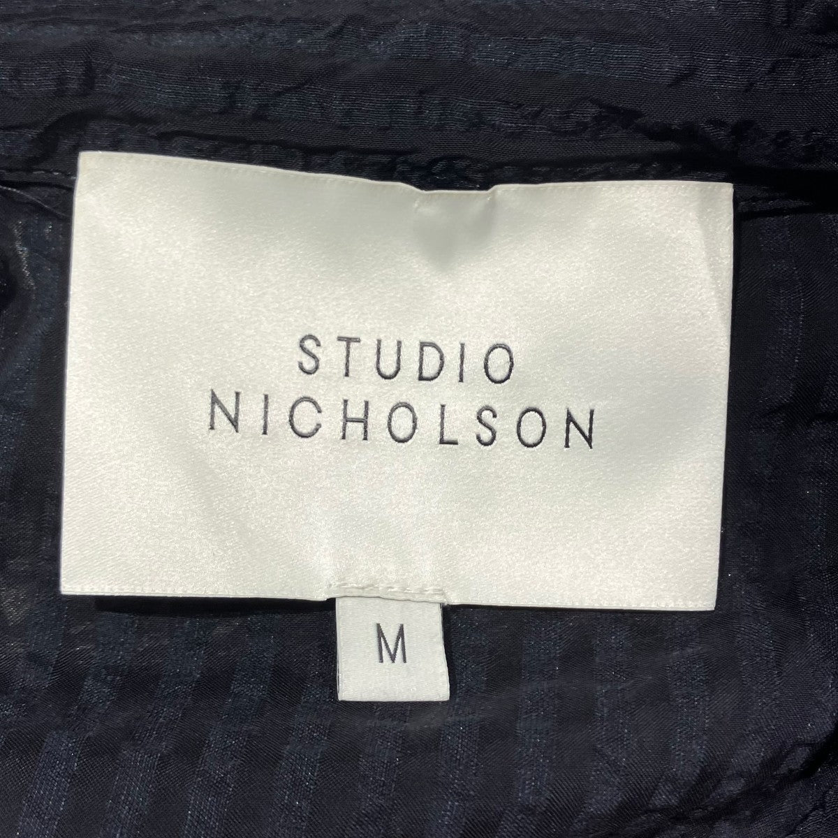 STUDIO NICHOLSON Hans Seersucker Stripe Shirt半袖シャツ51-10-821005 古着・中古-5枚目のアイテム画像