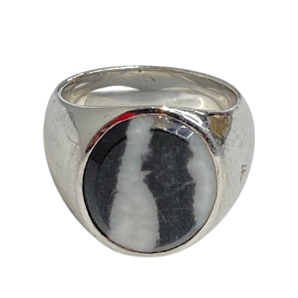 TOM WOOD OVAL ZEBRA RING MARBELオーバルリング 古着・中古-1枚目のアイテム画像