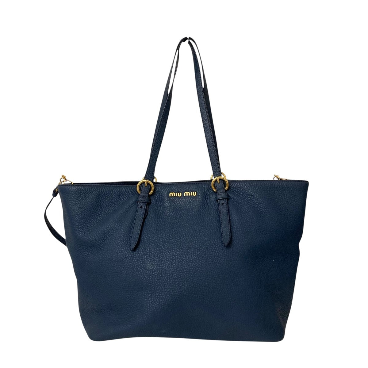 MIU MIU(ミュウミュウ) レザートートバッグRR1905 RR1905 ネイビー