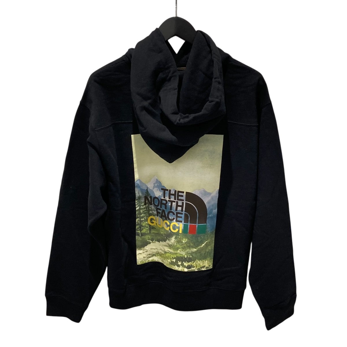 GUCCI × THE NORTH FACE ブラック パーカー S Gucci X The North Face Black Logo Print Cotton Hoodie M | eBay