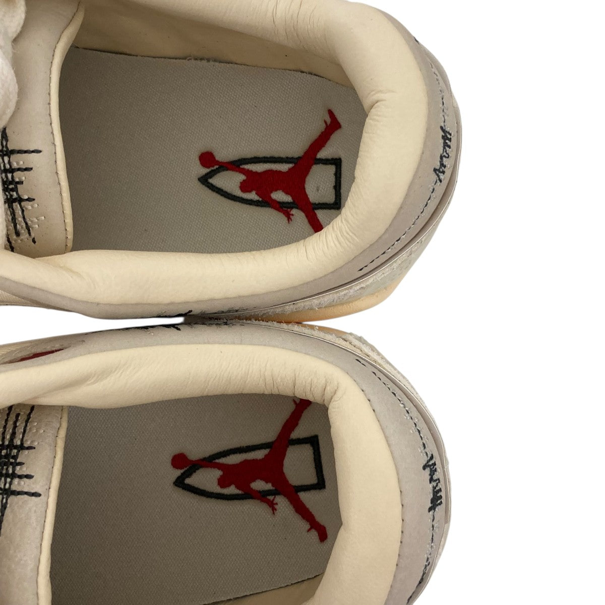 NIKE×Who Decides War Jordan Flight Court MuslinスニーカーHQ2958-100 古着・中古-4枚目のアイテム画像