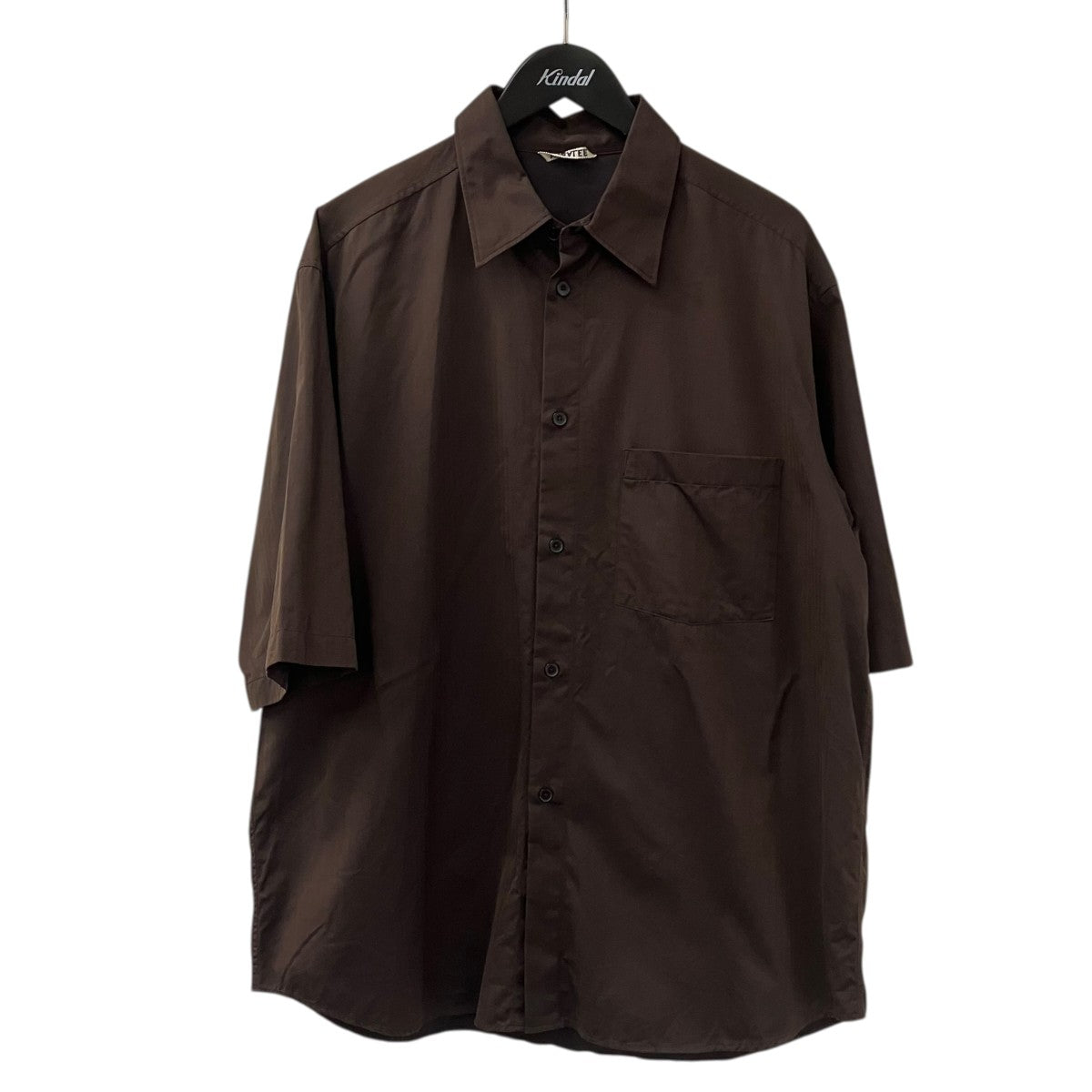 AURALEE A22SS02FH WASHED FINX HERRINGBONE HALF SLEEVED SHIRTS半袖シャツ 古着・中古-1枚目のアイテム画像