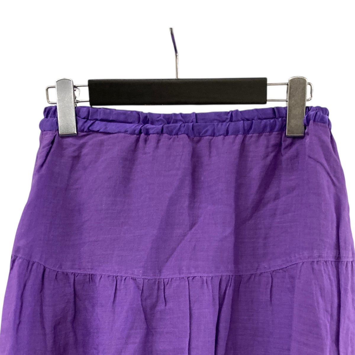 SKIRT036 ラミー×シルクティアードロングスカート