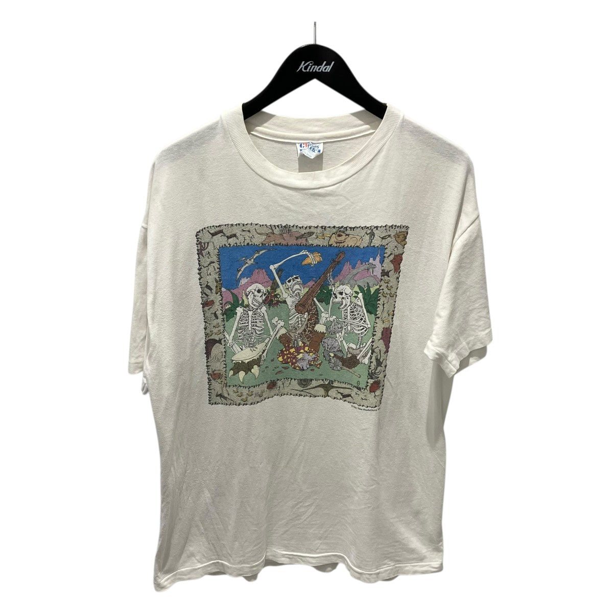 Hanes 90s Grateful Dead Bone Headz スカルTシャツ 古着・中古-1枚目のアイテム画像