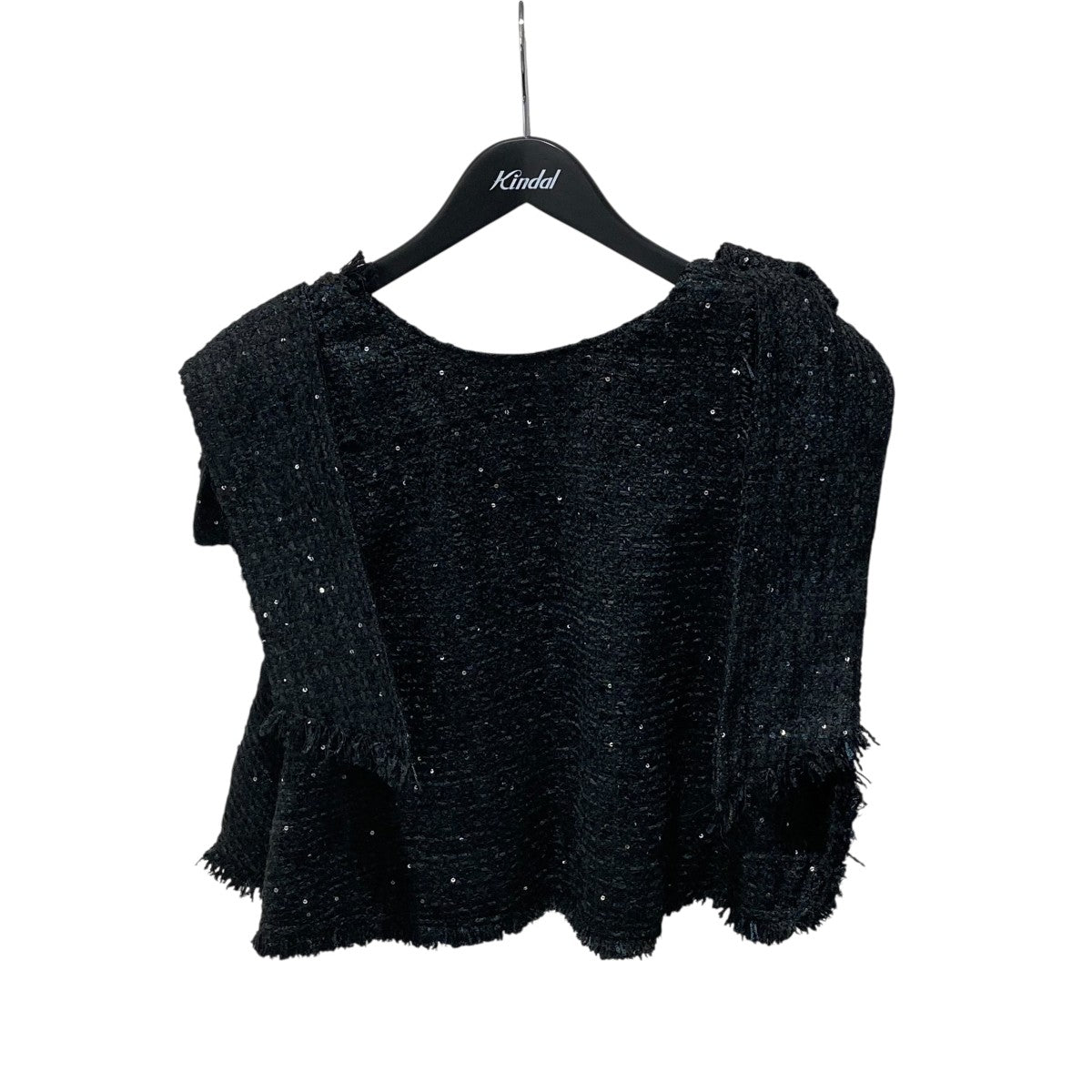 Gypsohila Twinkle Tops BlackNavyノースリーブブラウスGPS-545 古着・中古-1枚目のアイテム画像
