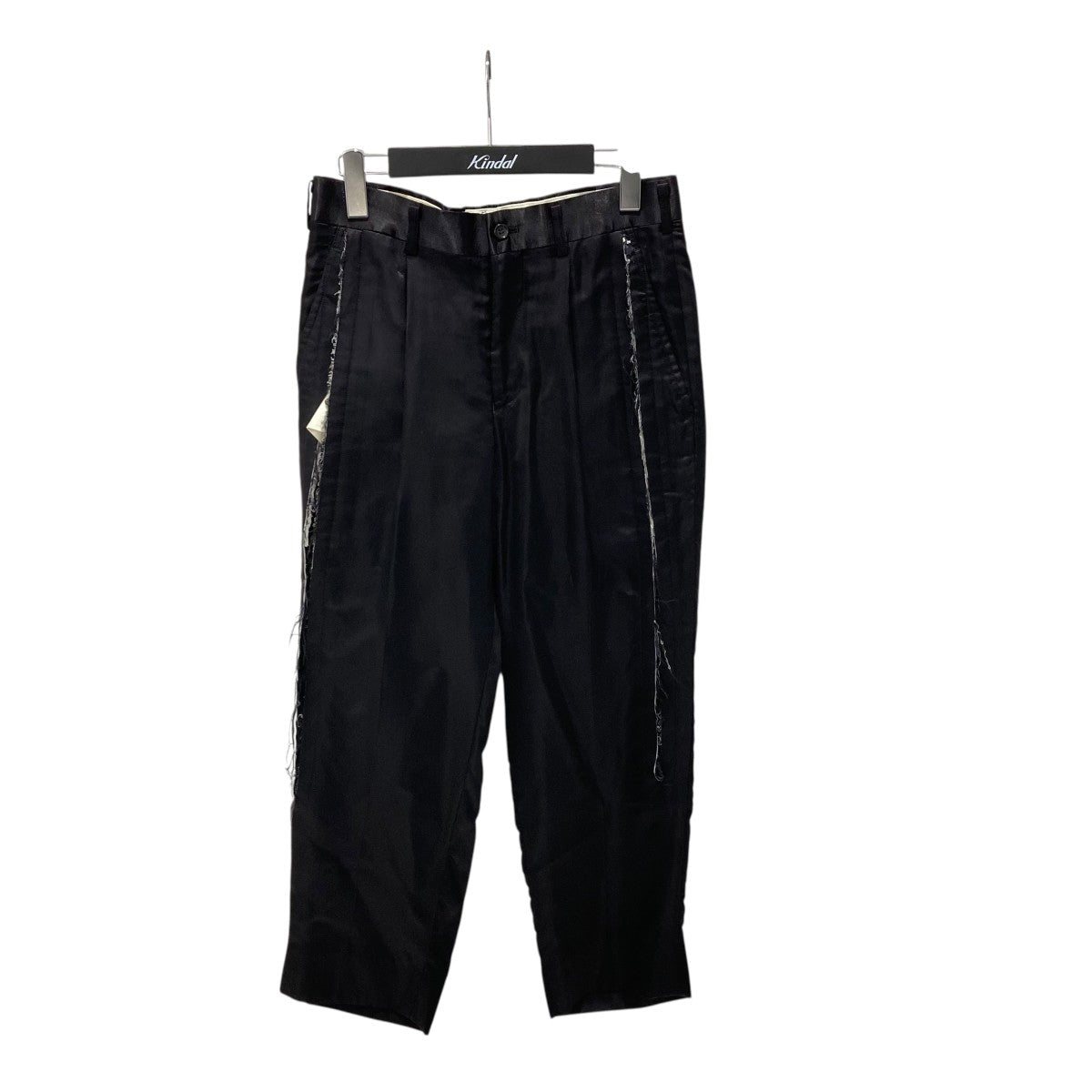 COMME des GARCONS サイドカットアウトキュプラトラウザーパンツGC-P012 古着・中古-1枚目のアイテム画像