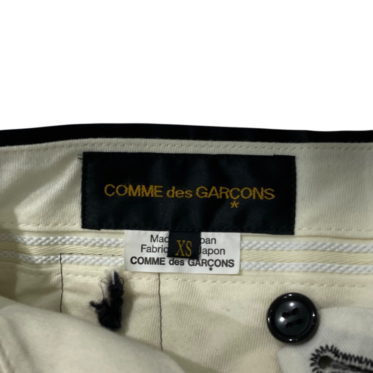 COMME des GARCONS サイドカットアウトキュプラトラウザーパンツGC-P012 古着・中古-6枚目のアイテム画像