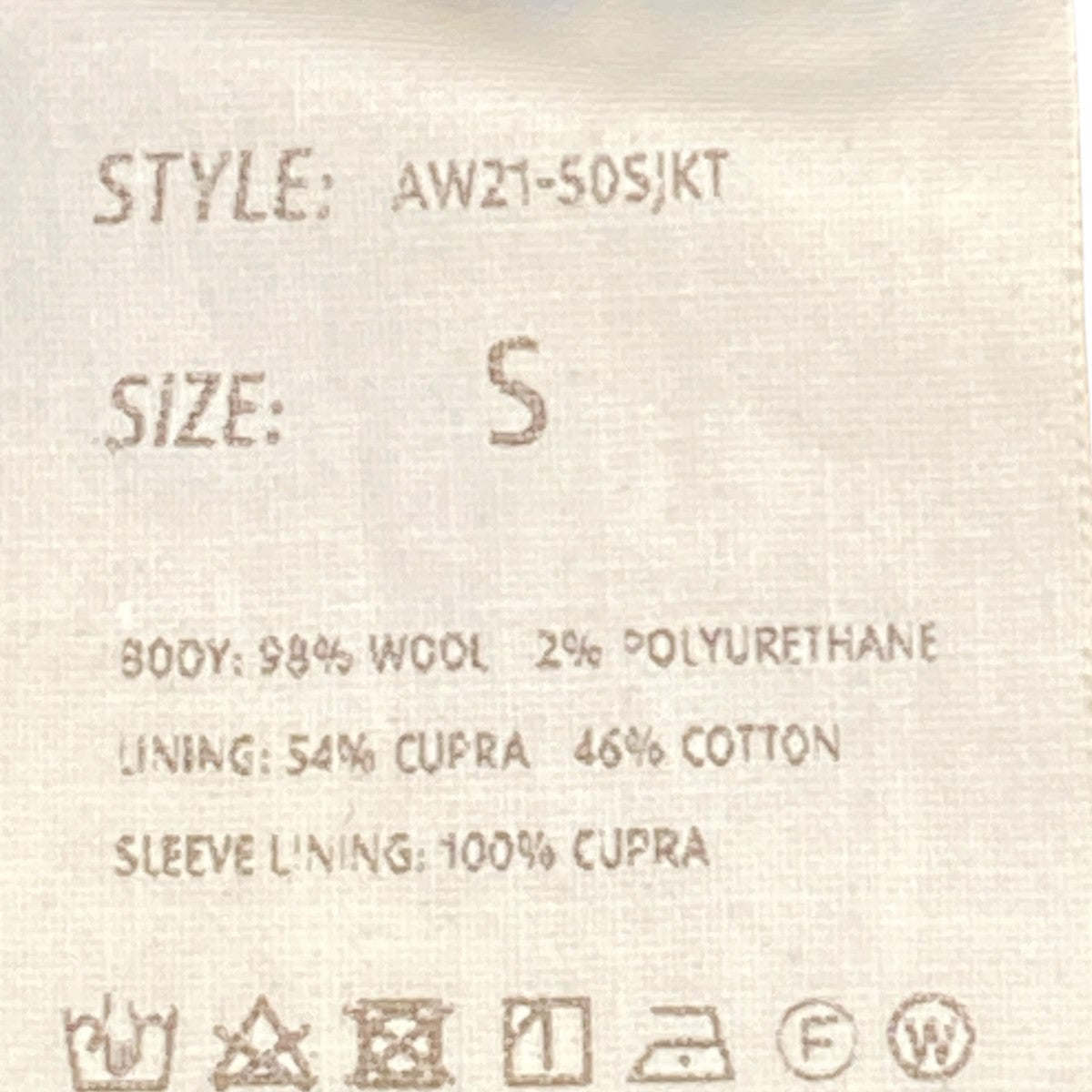 ジャケットAW21-505JKT