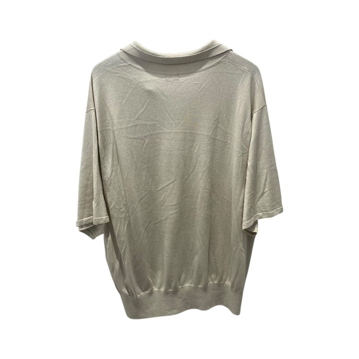 SEEALL OVERSIZED SKIPPER POLOニットポロシャツSAU43 KJ684 古着・中古-2枚目のアイテム画像