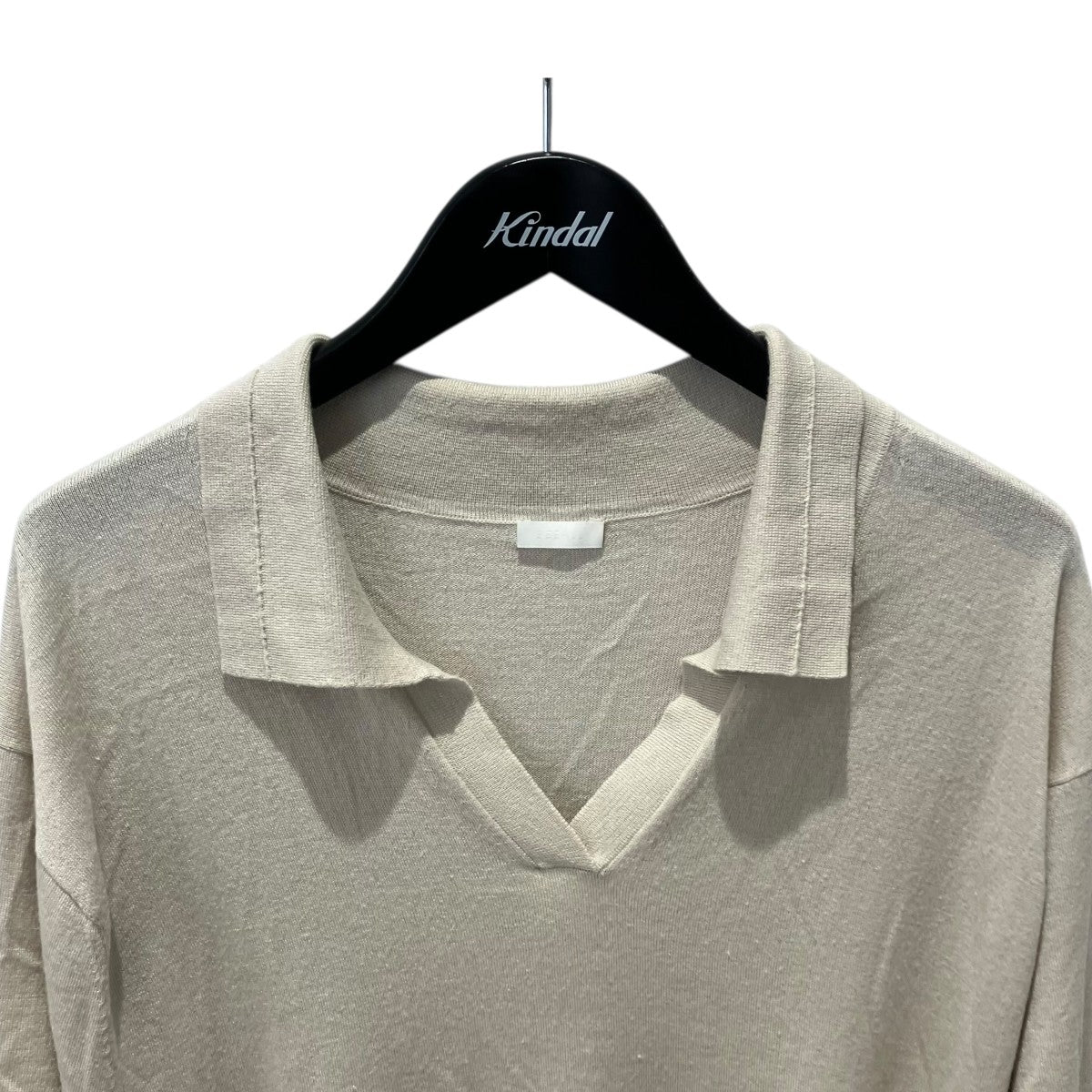 SEEALL OVERSIZED SKIPPER POLOニットポロシャツSAU43 KJ684 古着・中古-3枚目のアイテム画像