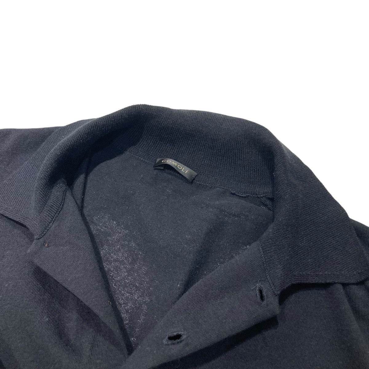 COMOLI 25SSニットポロシャツB01-06003 古着・中古-7枚目のアイテム画像