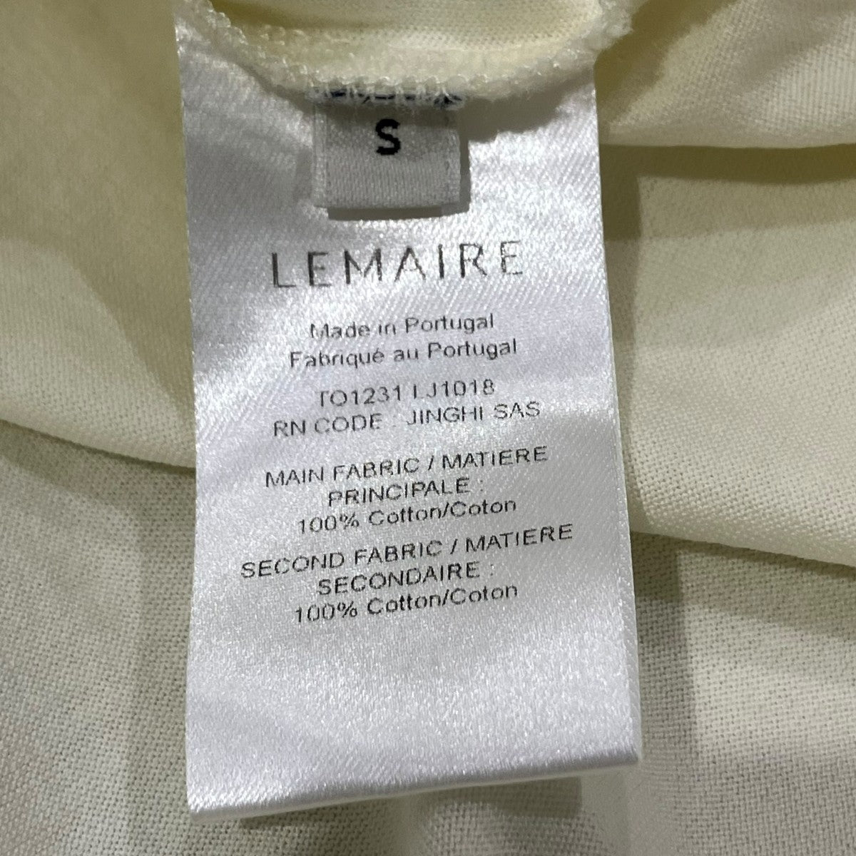 LEMAIRE SS RELAXED TEETシャツTO1231 LJ1018 古着・中古-5枚目のアイテム画像