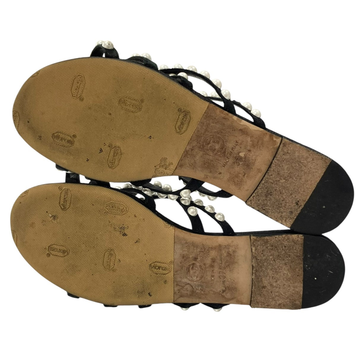 CHANEL フェイクパールストラップ フラットサンダルサンダル 古着・中古-6枚目のアイテム画像