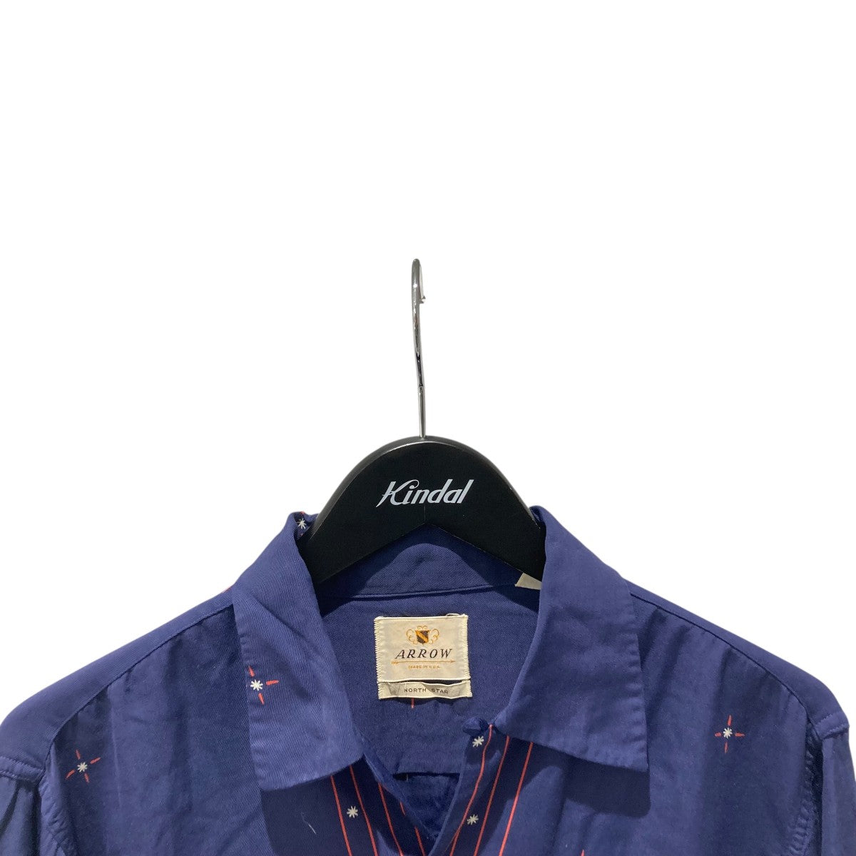 ARROW 50s レーヨンギャバジン NORTH STAR長袖シャツ 古着・中古-3枚目のアイテム画像