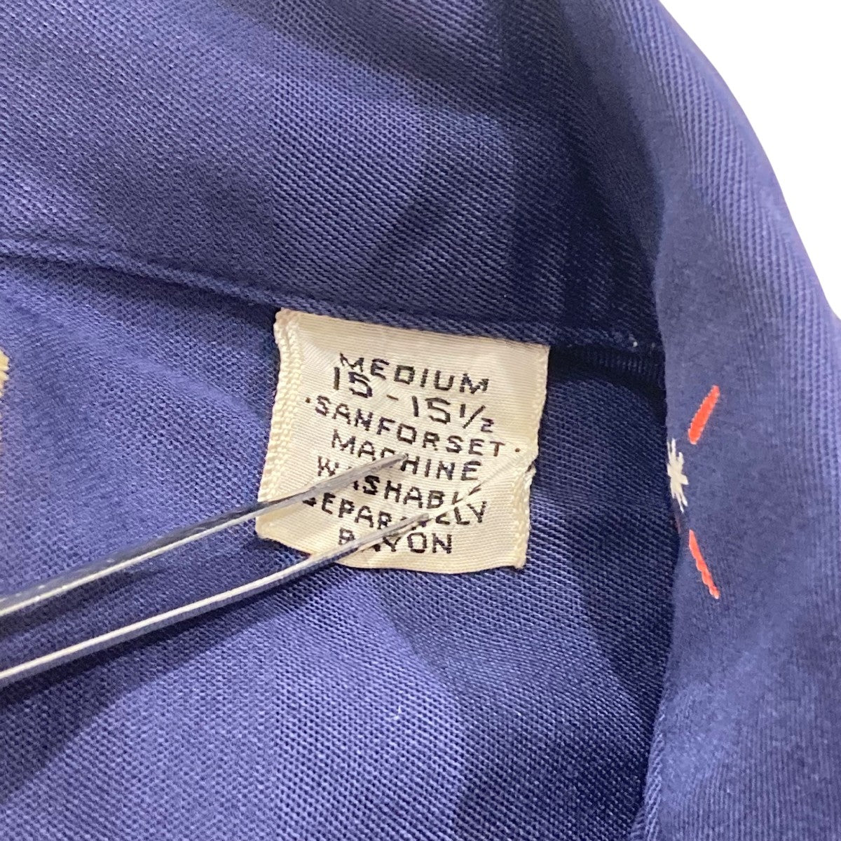 ARROW 50s レーヨンギャバジン NORTH STAR長袖シャツ 古着・中古-6枚目のアイテム画像