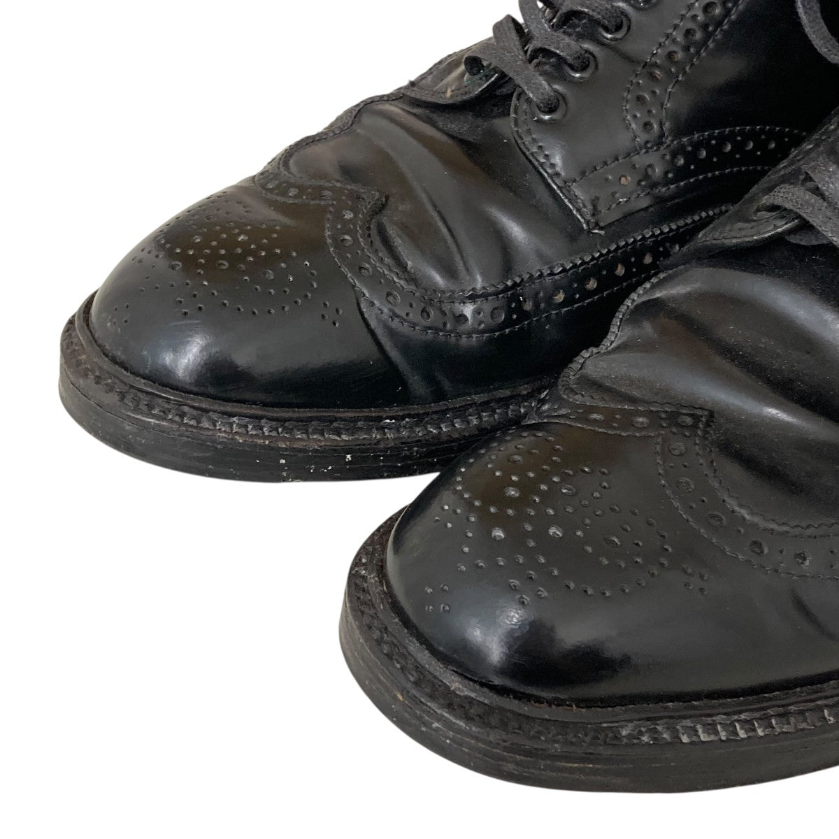 CORDOVAN WING TIP BOOTS BLKレースアップブーツ4465H