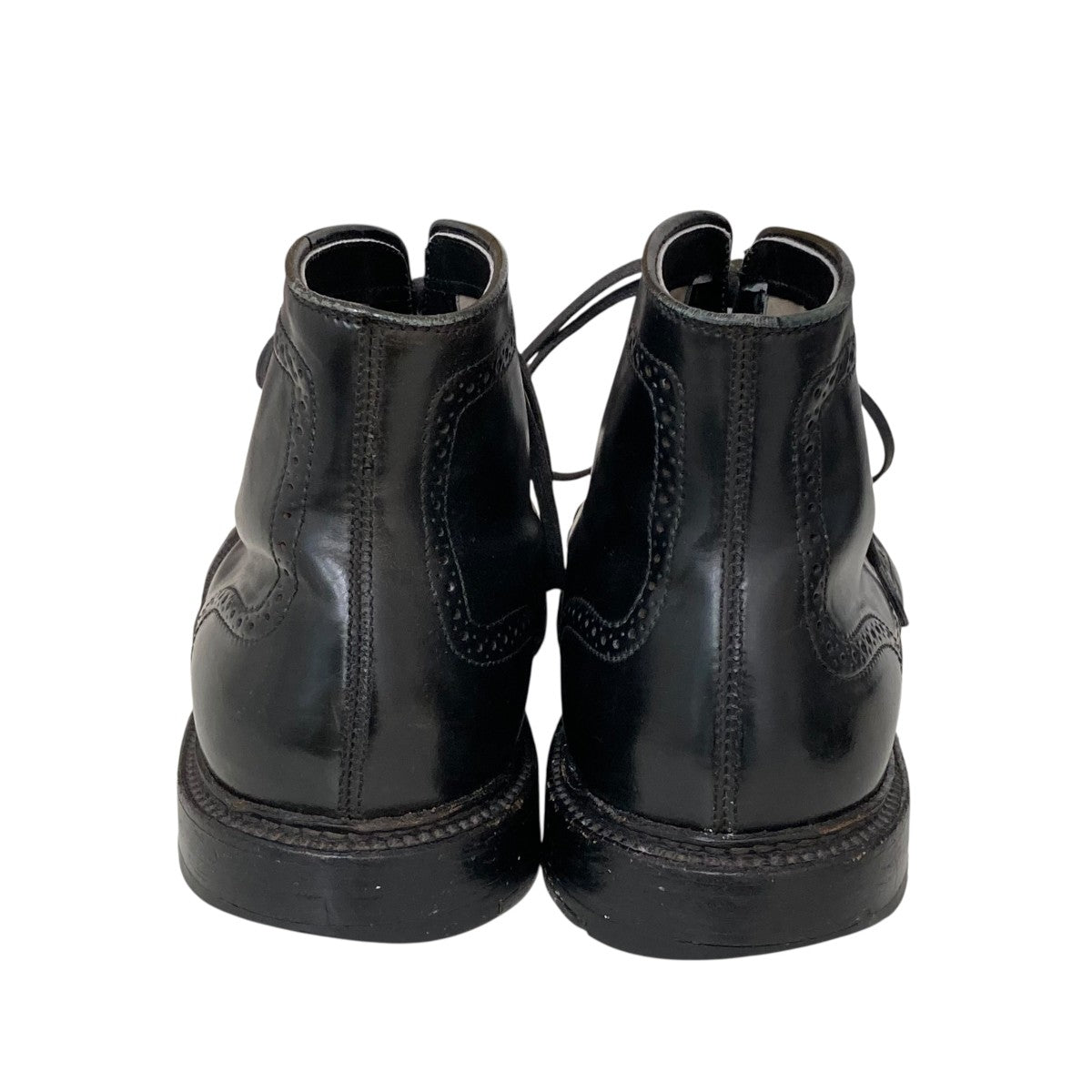 CORDOVAN WING TIP BOOTS BLKレースアップブーツ4465H