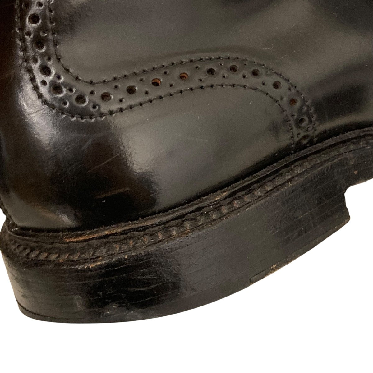 CORDOVAN WING TIP BOOTS BLKレースアップブーツ4465H