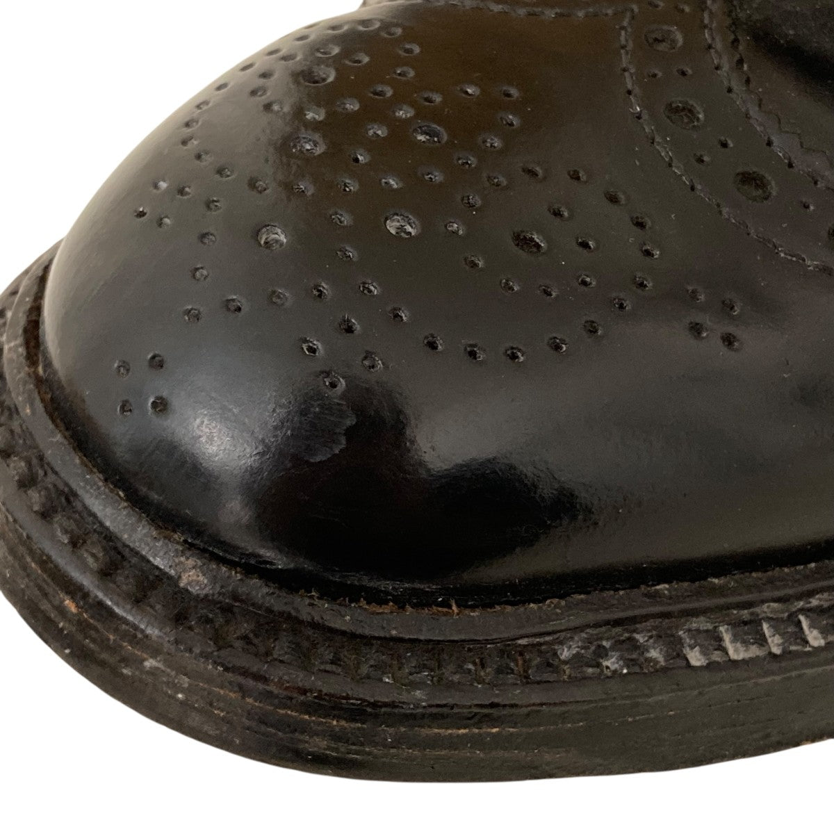 CORDOVAN WING TIP BOOTS BLKレースアップブーツ4465H