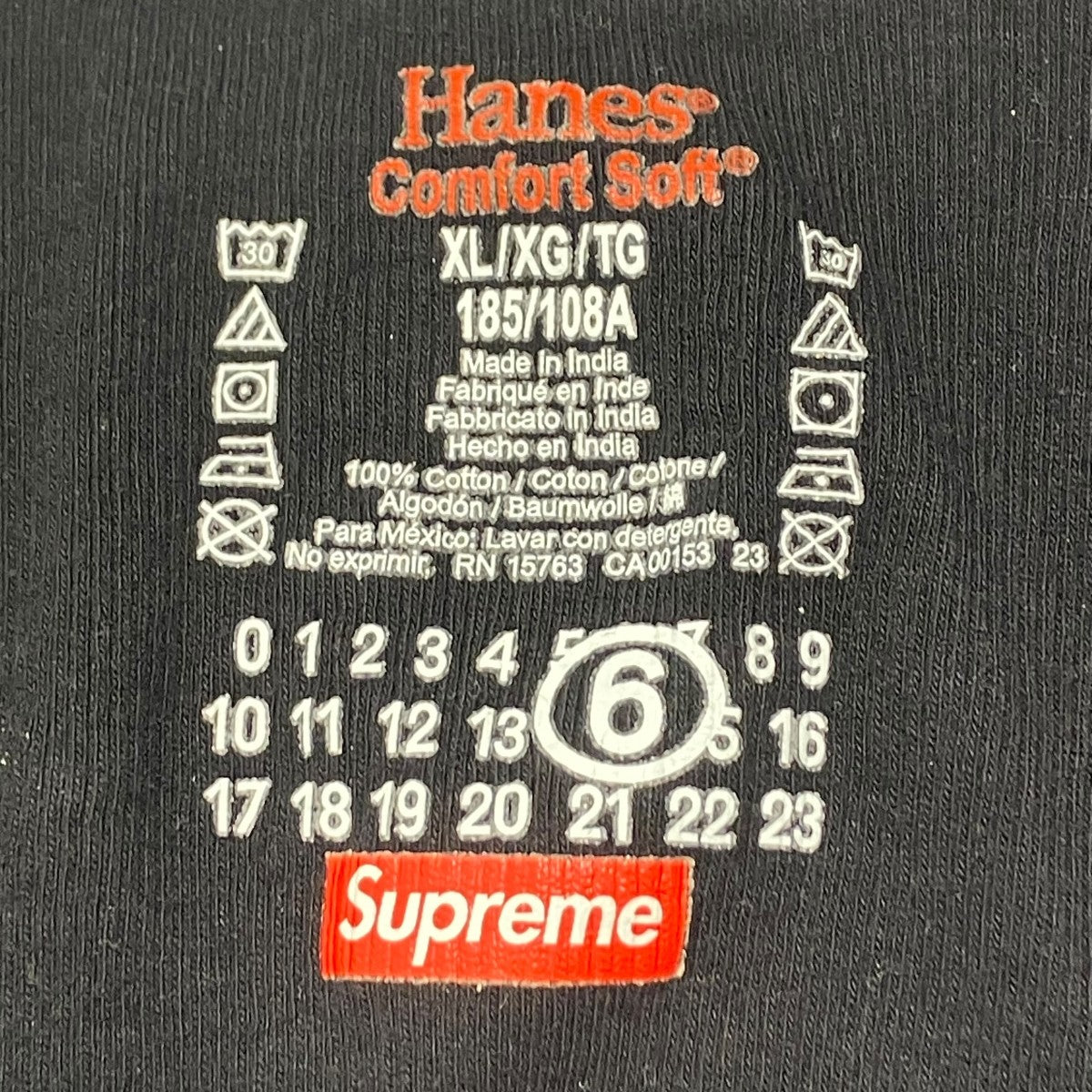 Supreme×MM6 Maison Margiela×Hanes 24SSTagless Tank Top ブラック