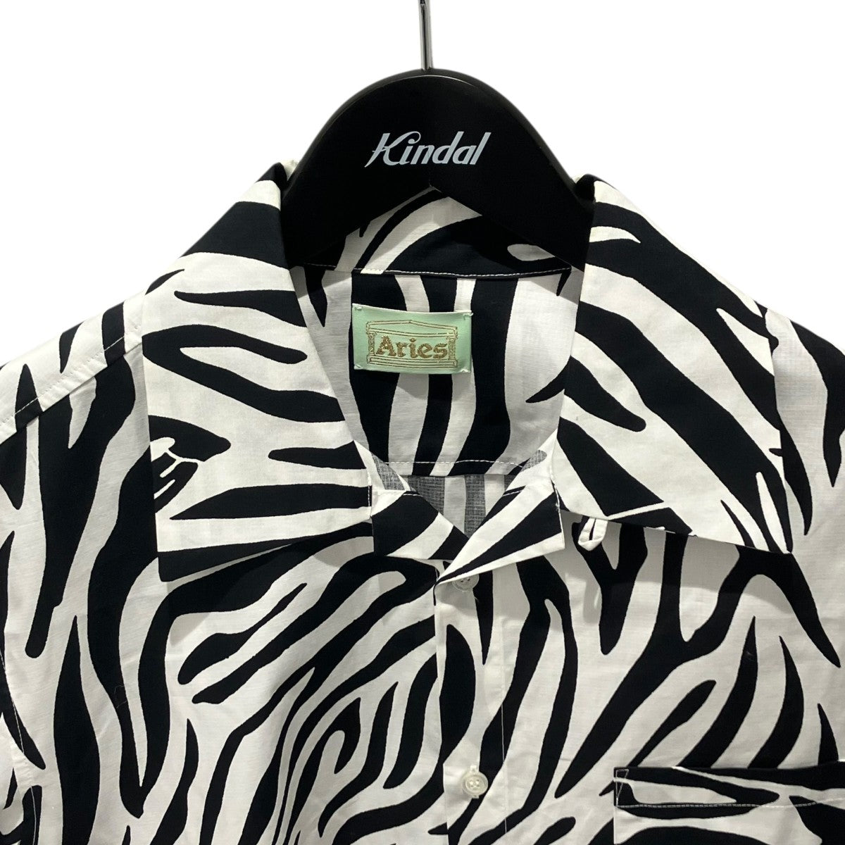 ARIES SRAR40113 Zebra Print Hawaiian Shirt半袖シャツ 古着・中古-3枚目のアイテム画像