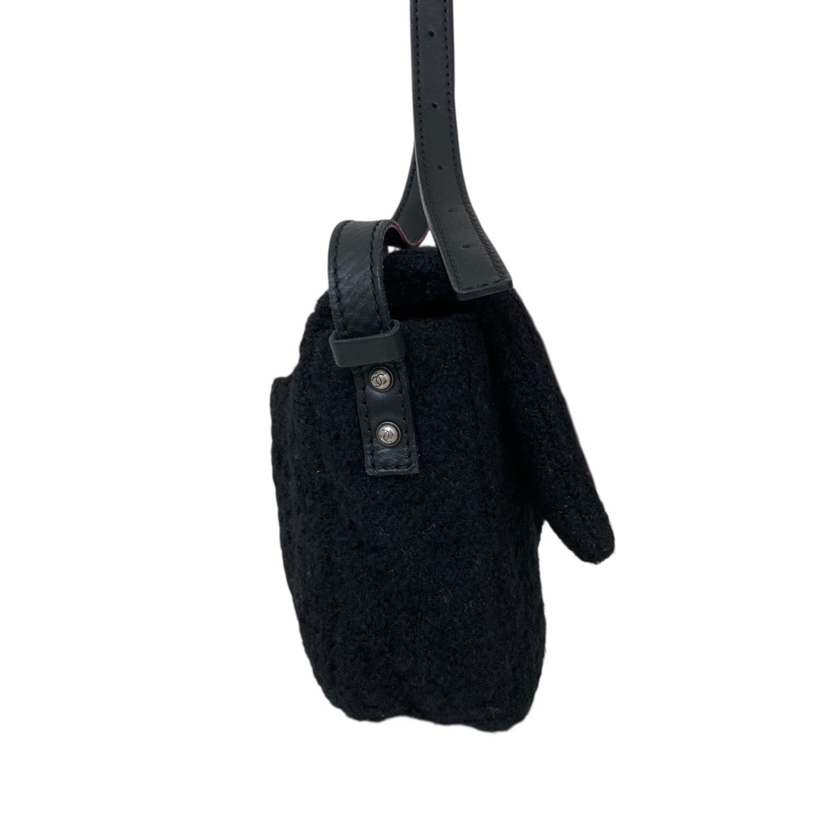 CHANEL(シャネル) 2．55 ツイードショルダーバッグ 131***** ブラック