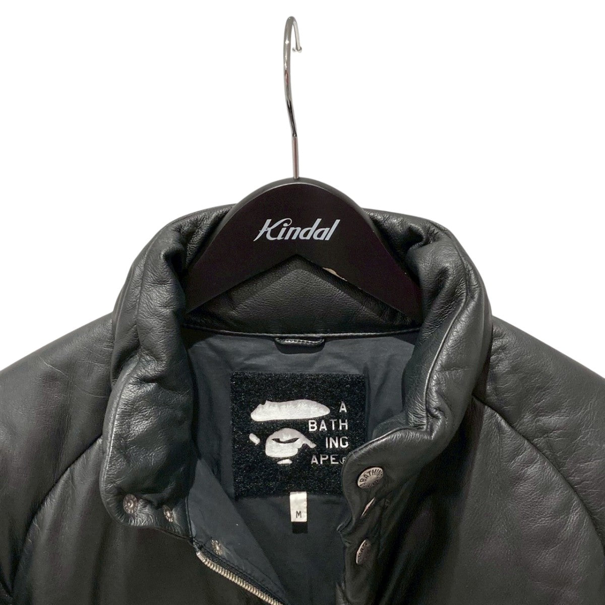 A BATHING APE(アベイシングエイプ) LEATHER CLASSIC DOWN JACKET