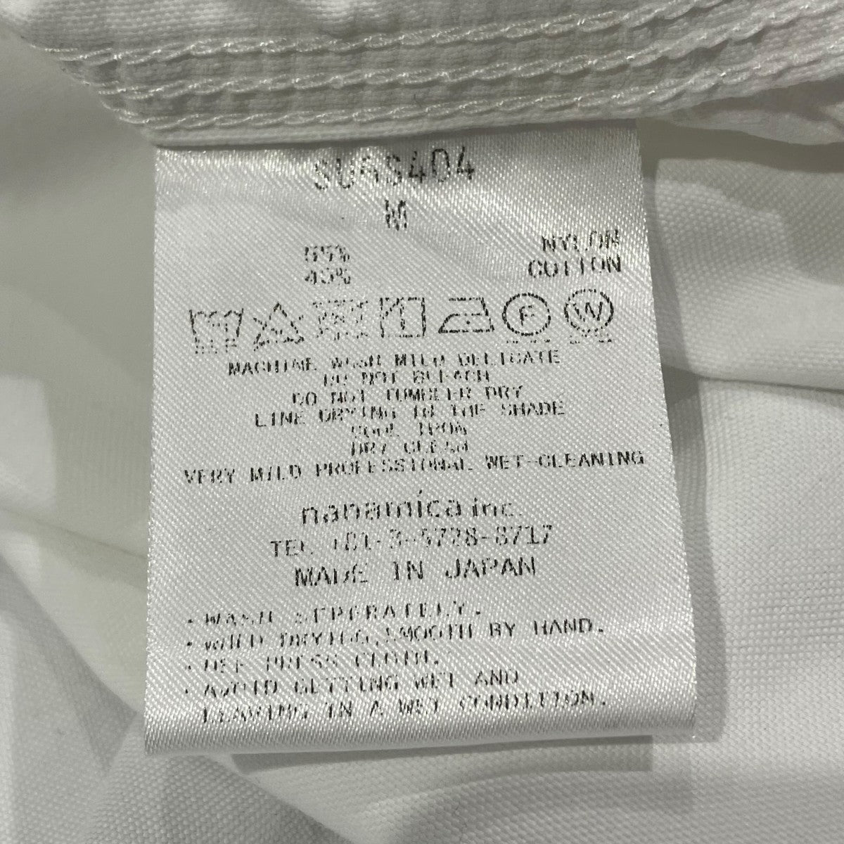 nanamica SUGS404 Button Down Wind S S Shirt半袖シャツ 古着・中古-5枚目のアイテム画像