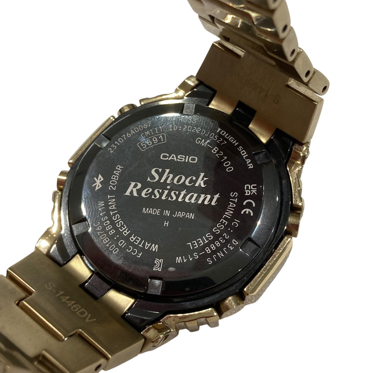 CASIO SHOCK 20気圧防水 モバイルリンク機能 ソーラーモデル腕時計gm-b2100 古着・中古-5枚目のアイテム画像