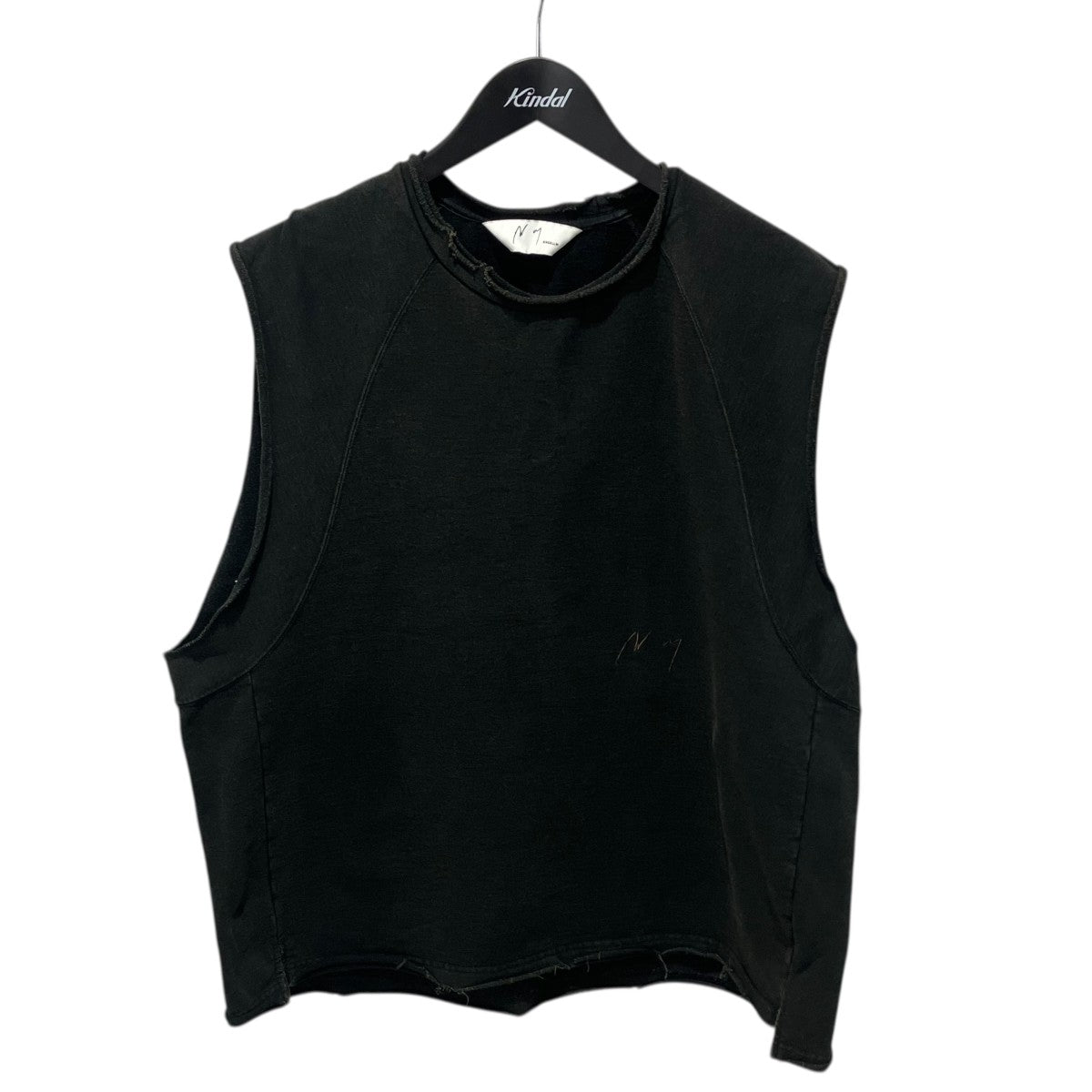ANCELLM SLEEVELESS AGING T-SHIRTノースリーブカットソーANC-CT86 古着・中古-1枚目のアイテム画像