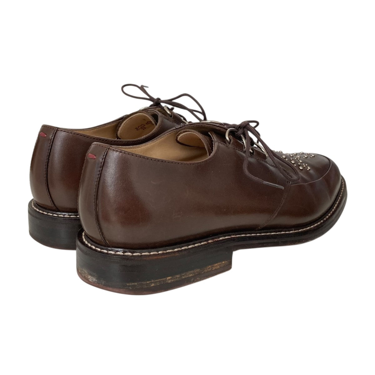BURGUNDY スタッズドレスシューズレザーシューズGCB-0003