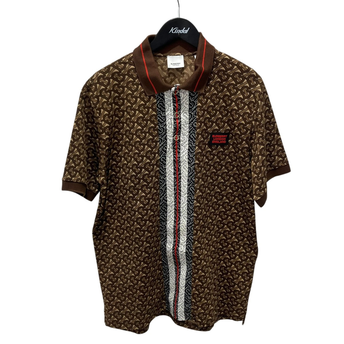 BURBERRY TBロゴ モノグラムポロシャツ8018262 古着・中古-1枚目のアイテム画像