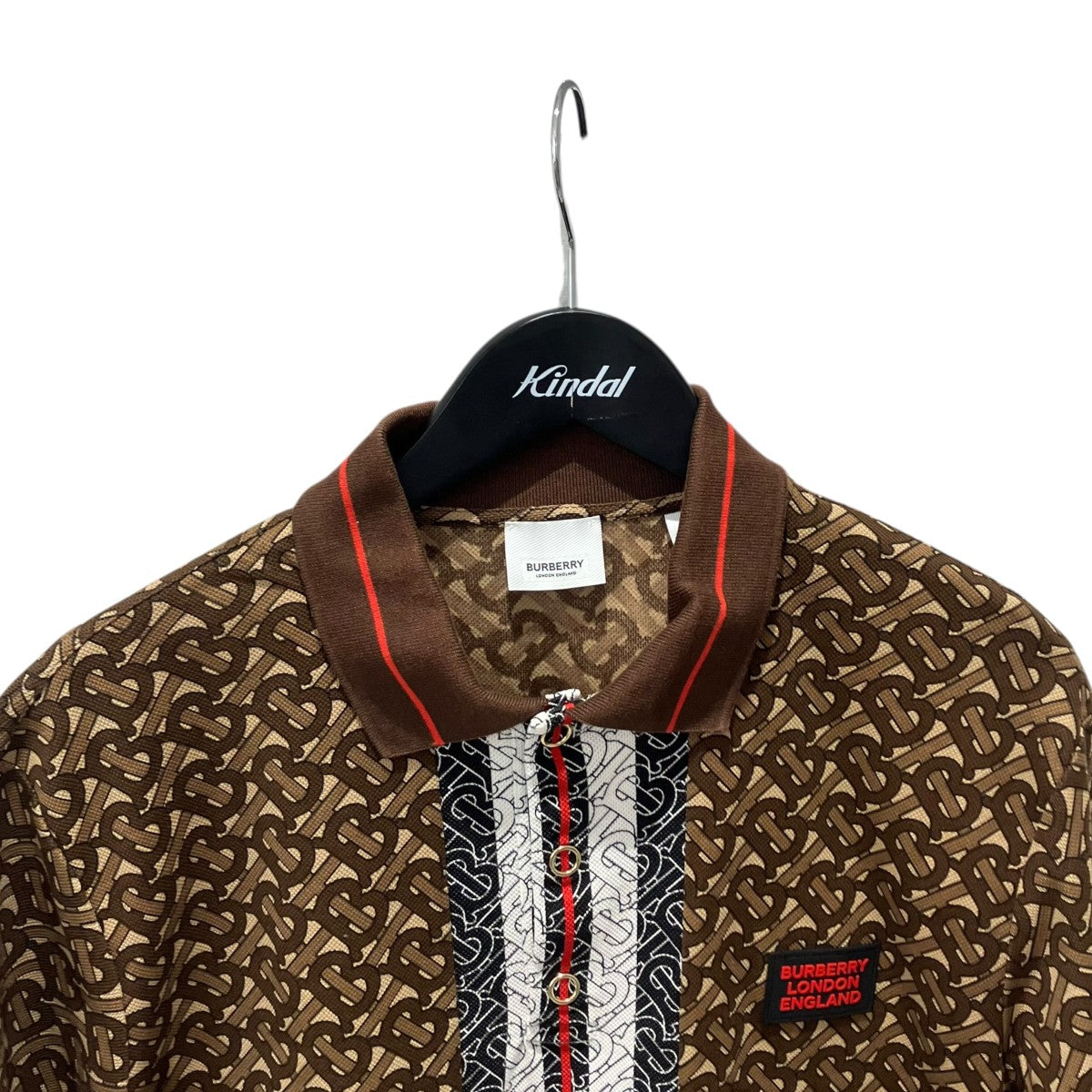 BURBERRY TBロゴ モノグラムポロシャツ8018262 古着・中古-3枚目のアイテム画像