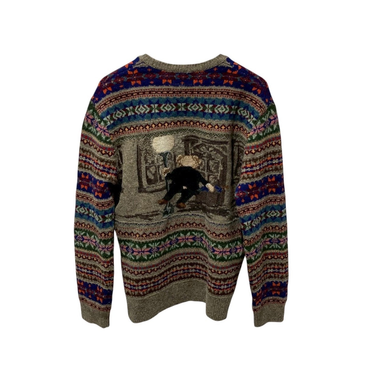 ラルフローレン　ポロベア　雨に唄えば　ノルディック　ニット　XS POLO RALPH LAUREN(ポロラルフローレン) ポロベア 雨に唄えばウール