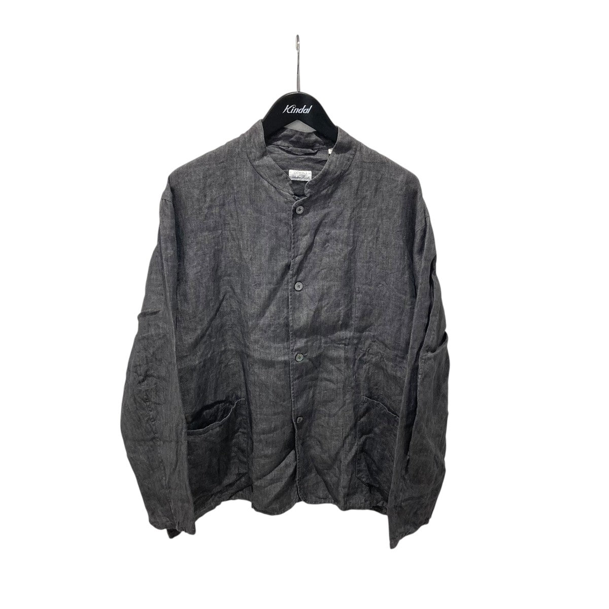 COMOLI×Salvatore Piccolo 21SSリネンヘリンボーンスタンドカラー