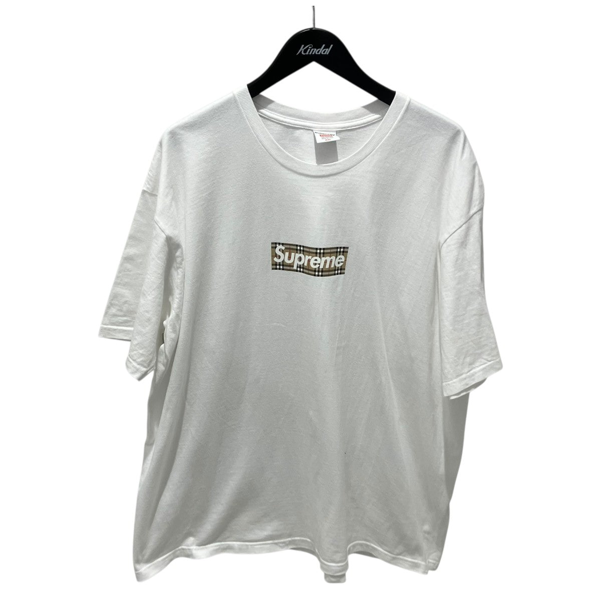 Supreme×BURBERRY Box Logo TeeプリントTシャツTシャツ 古着・中古-1枚目のアイテム画像