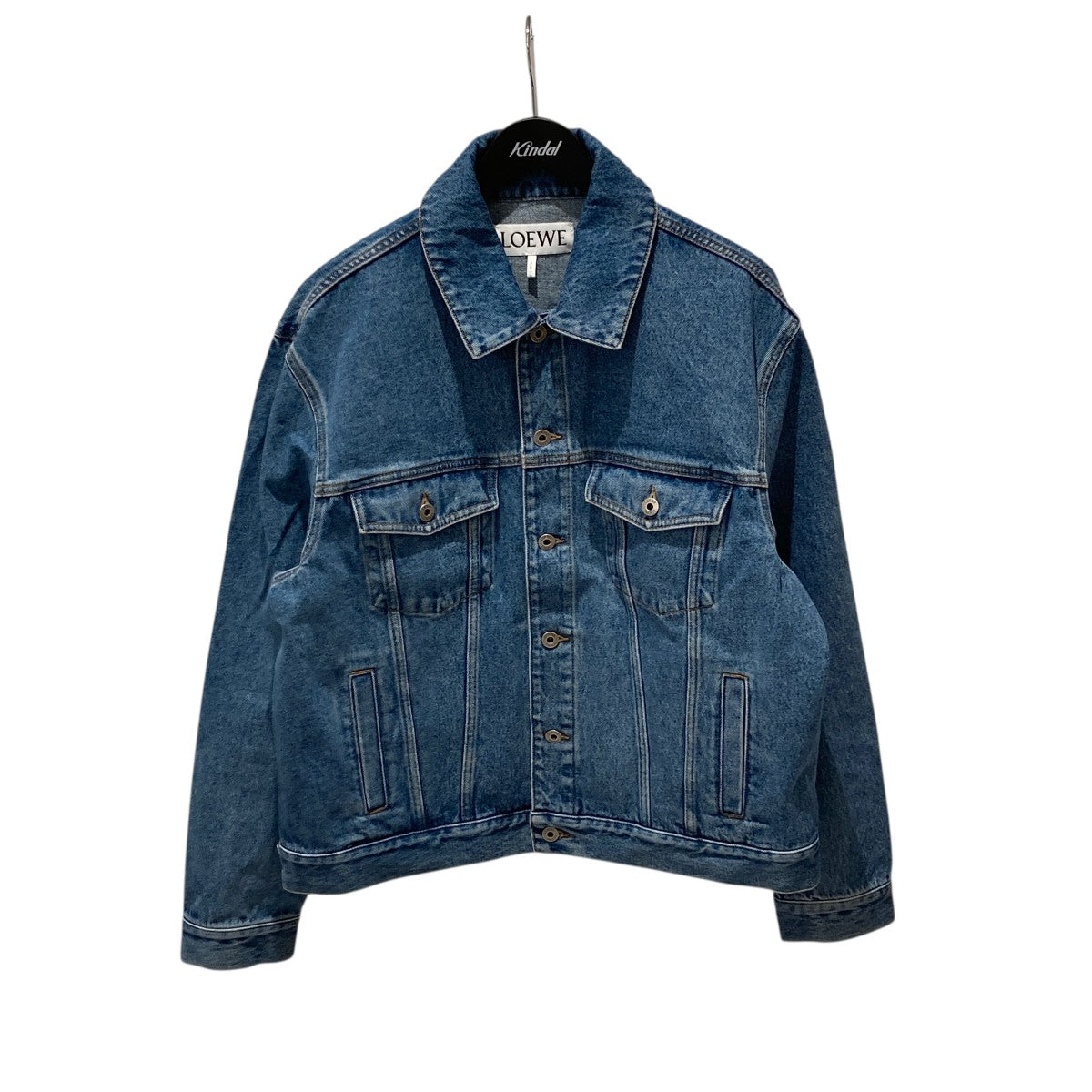 LOEWE デニムジャケット 美品 LOEWE(ロエベ) アナグラムデニムジャケット インディゴ サイズ 52