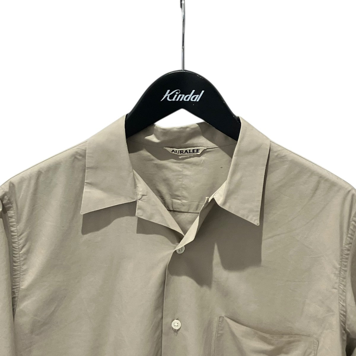 AURALEE(オーラリー) SELVEDGE WEATHER CLOTH SHIRTS半袖シャツ