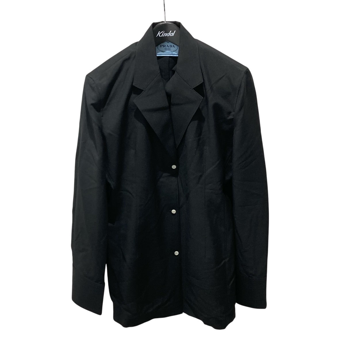 PRADA 肩パッド付 23年製テーラードジャケットP5640H 古着・中古-1枚目のアイテム画像
